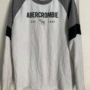 Long Sleeve white Abercrombie Kids Shirt Size 7/8